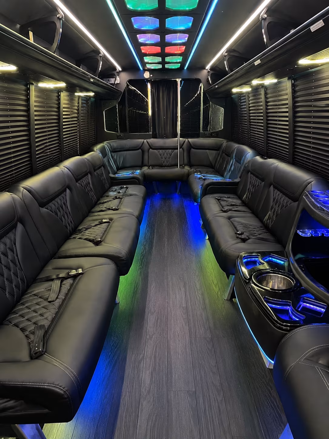 st paul 20 passenger party bus interior