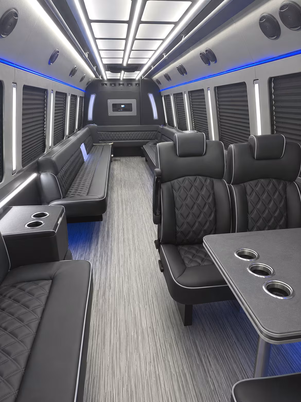 st paul 25 passenger party bus inside