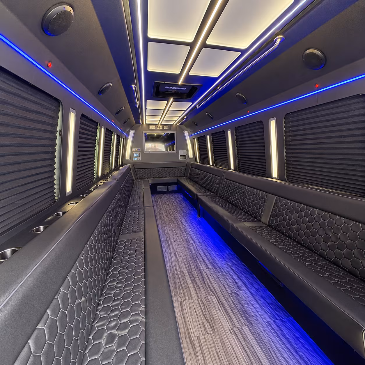st paul 30 passenger party bus interior