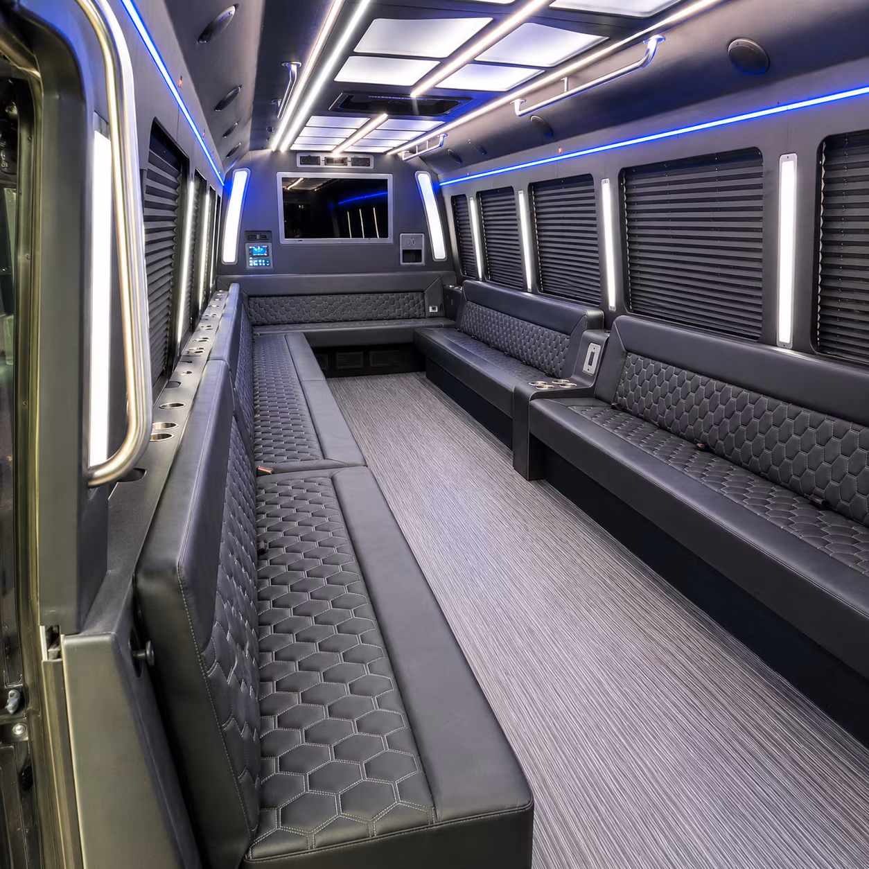 st paul 40 passenger party bus interior