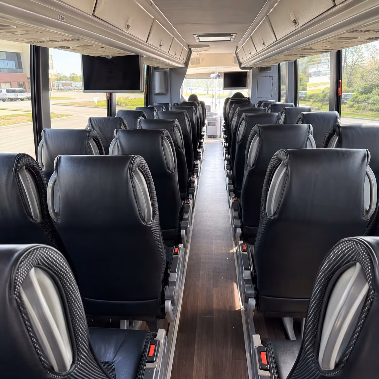 st paul charter bus rental interior